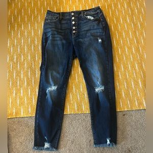 KanCan ripped jeans.